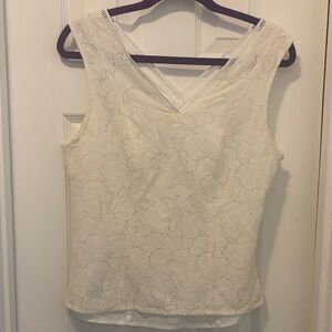 Elegant Cream Lace Women's Top